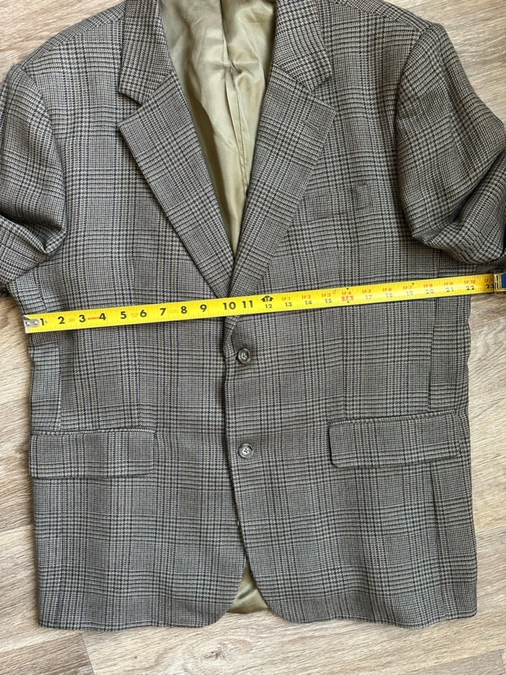Meeting‎ Street Men’s Plaid Blazer Glen Check 2 Button Sport Coat Classic Fit